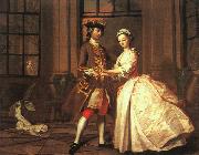Joseph Highmore Pamela and Mr B in the Summer House oil painting